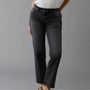 American Eagle Outfitters Dark Gray Straight Leg Jeans